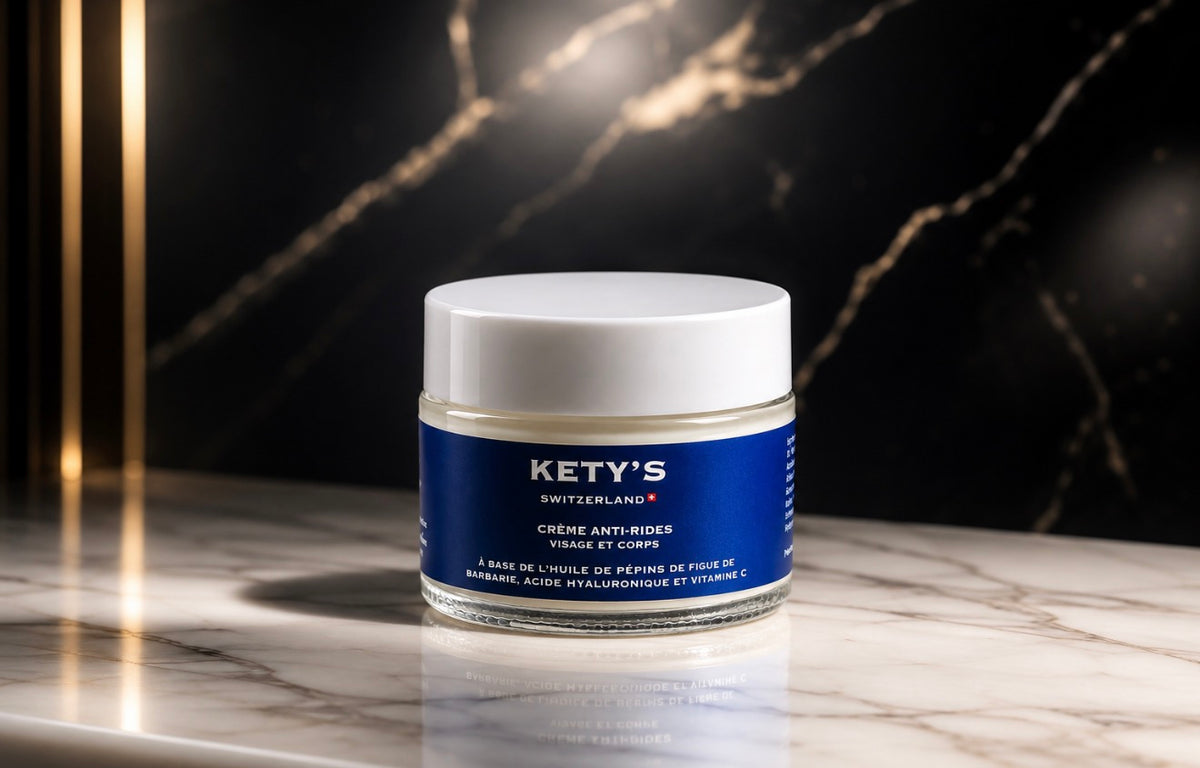 Crème anti-rides KETY'S visage & corps - soin cosmétique suisse premium 