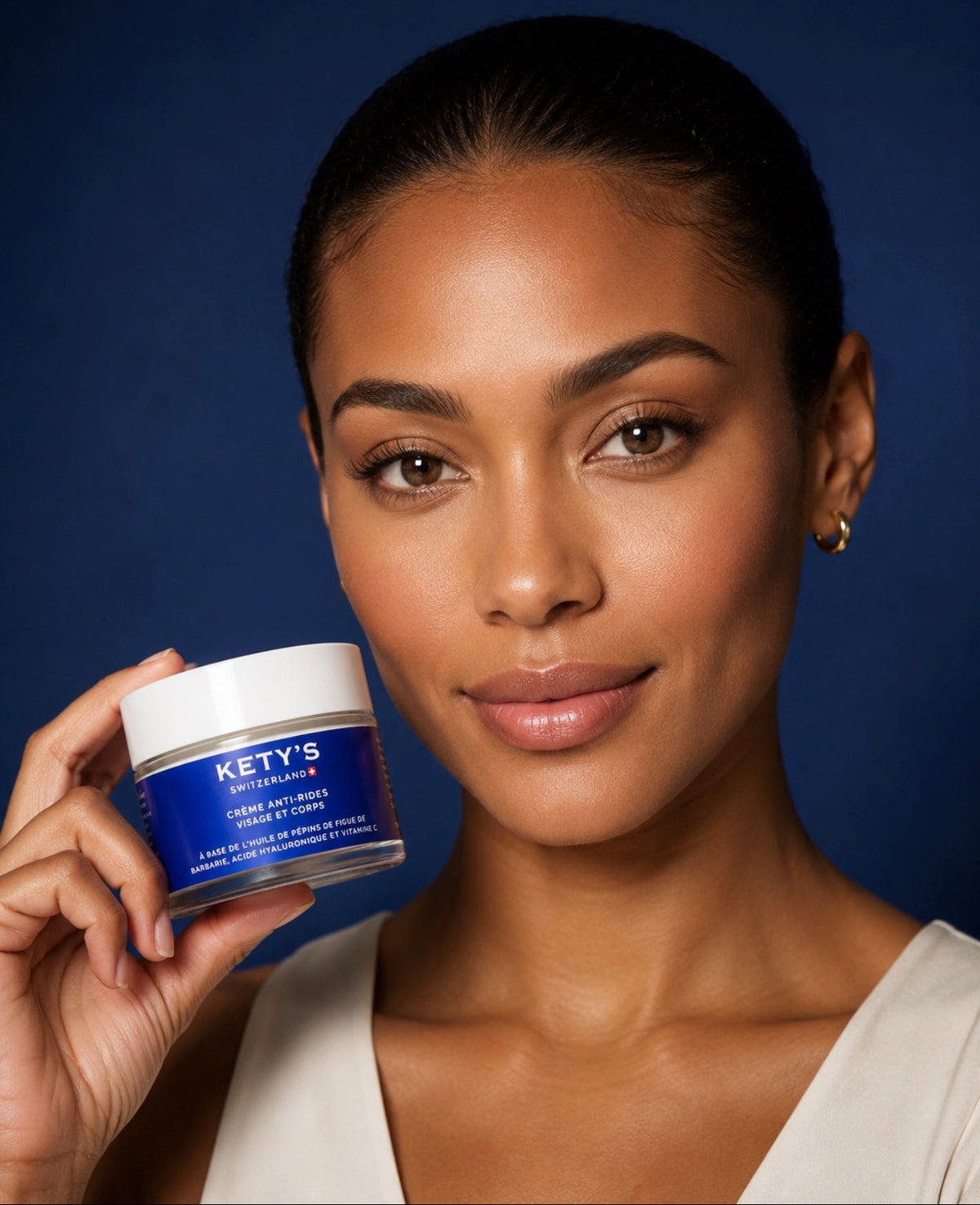 Crème anti-rides, visage KETY'S - soin cosmétique premium et Suisse. 